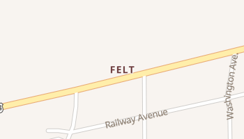 Felt, Oklahoma map