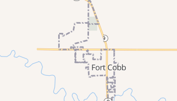 Fort Cobb, Oklahoma map