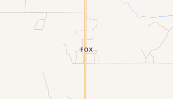 Fox, Oklahoma map