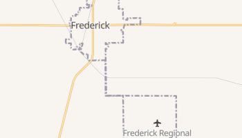 Frederick, Oklahoma map