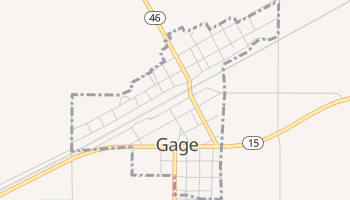 Gage, Oklahoma map
