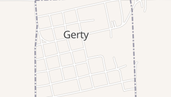 Gerty, Oklahoma map