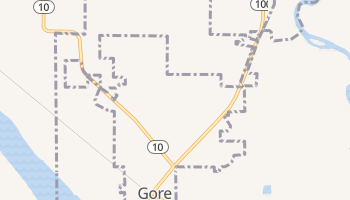 Gore, Oklahoma map