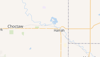 Harrah, Oklahoma map