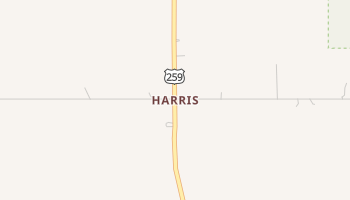 Harris, Oklahoma map