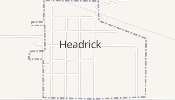 Headrick, Oklahoma map