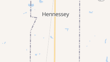 Hennessey, Oklahoma map