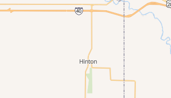 Hinton, Oklahoma map