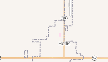 Hollis, Oklahoma map