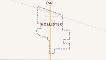 Hollister, Oklahoma map