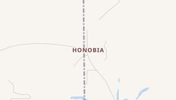 Honobia, Oklahoma map