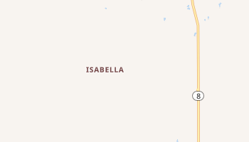 Isabella, Oklahoma map