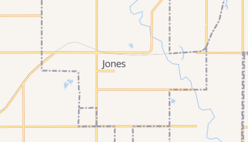 Jones, Oklahoma map