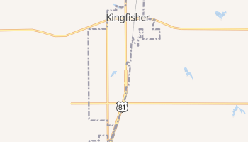 Kingfisher, Oklahoma map