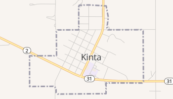 Kinta, Oklahoma map