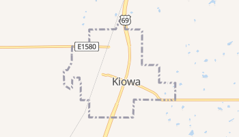 Kiowa, Oklahoma map