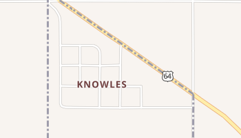 Knowles, Oklahoma map