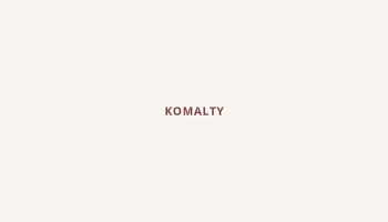 Komalty, Oklahoma map