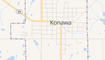 Konawa, Oklahoma map