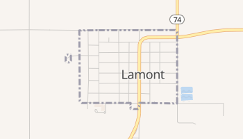 Lamont, Oklahoma map