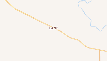 Lane, Oklahoma map
