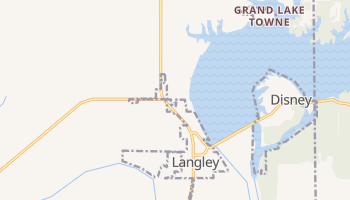 Langley, Oklahoma map