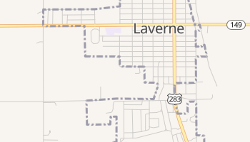 Laverne, Oklahoma map