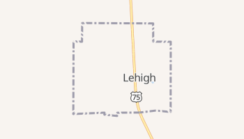 Lehigh, Oklahoma map