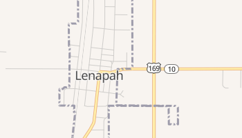 Lenapah, Oklahoma map