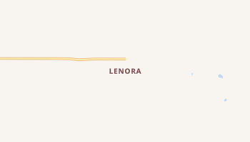 Lenora, Oklahoma map