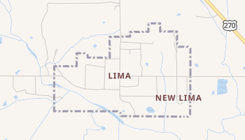 Lima, Oklahoma map