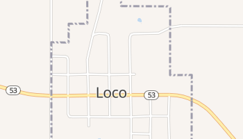 Loco, Oklahoma map