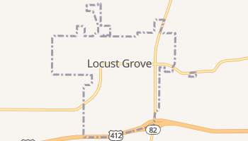 Locust Grove, Oklahoma map