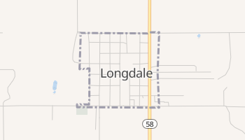 Longdale, Oklahoma map