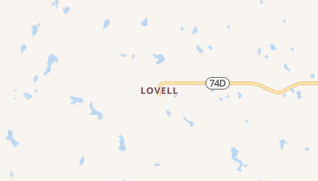 Lovell, Oklahoma map