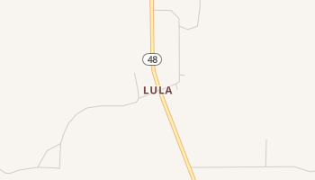 Lula, Oklahoma map