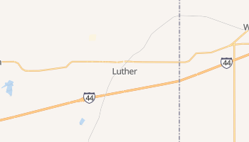 Luther, Oklahoma map