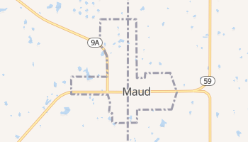 Maud, Oklahoma map