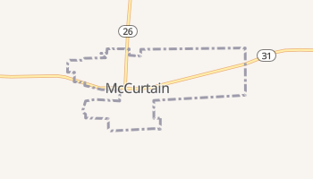 McCurtain, Oklahoma map