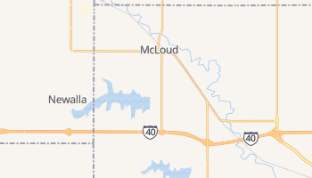 McLoud, Oklahoma map