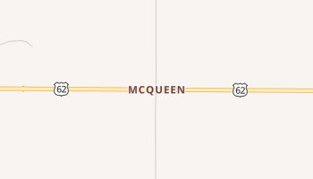 McQueen, Oklahoma map