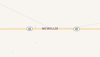 McWillie, Oklahoma map