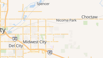 Midwest City, Oklahoma map