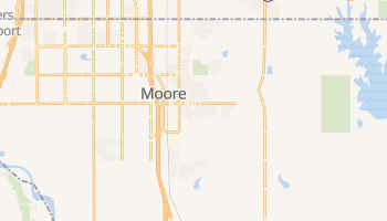 Moore, Oklahoma map