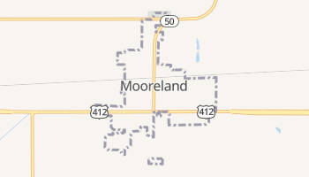 Mooreland, Oklahoma map