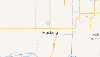 Mustang, Oklahoma map