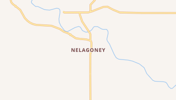 Nelagoney, Oklahoma map