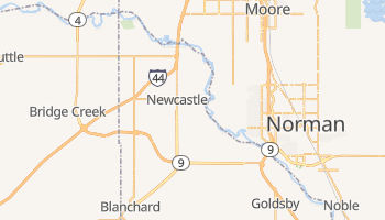 Newcastle, Oklahoma map