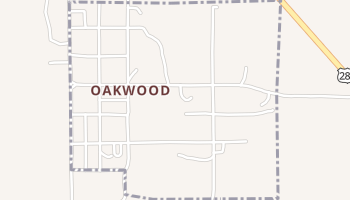 Oakwood, Oklahoma map