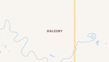 Oglesby, Oklahoma map